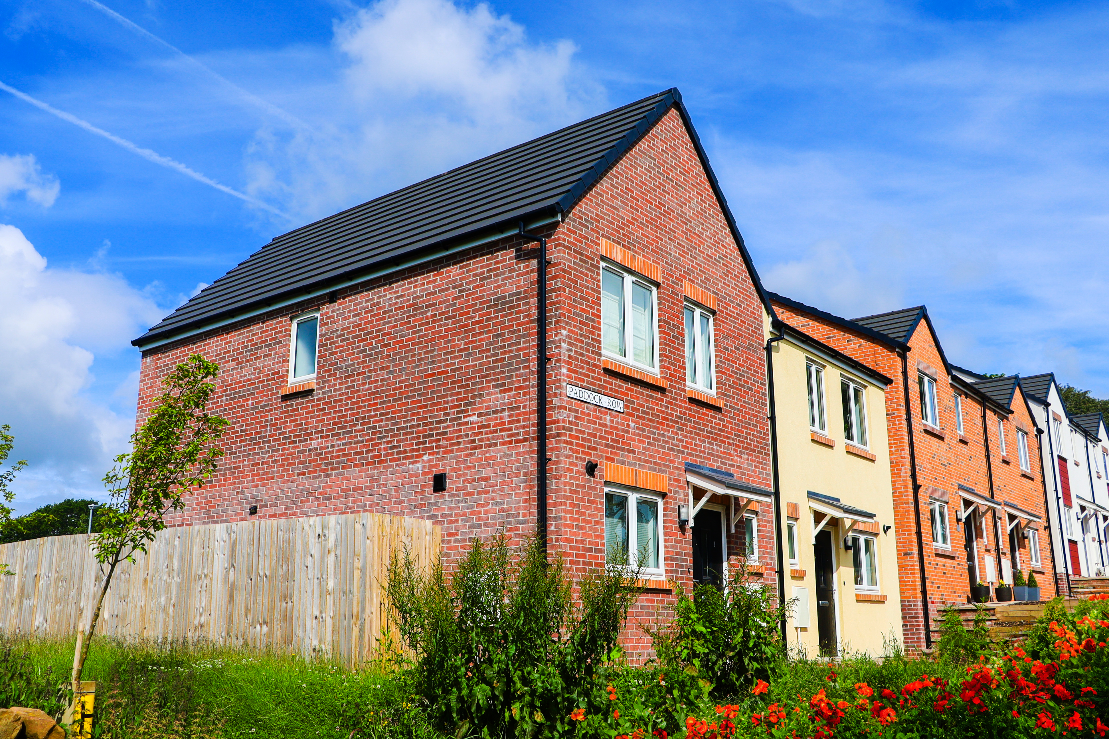 Paddock Row housing development on White Ox Way